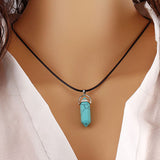 Natural Healing Stone And Crystal Pendant Necklace