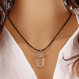 Natural Healing Stone And Crystal Pendant Necklace