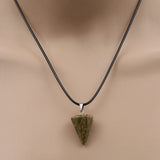 Natural Healing Stone And Crystal Pendant Necklace