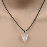 Natural Healing Stone And Crystal Pendant Necklace